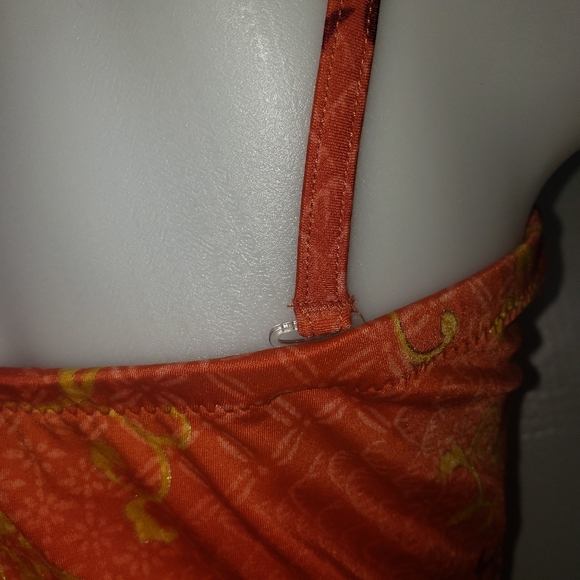 GOTTEX SWIMWEAR COPPER & GOLD ONE PIECE SWIMSUIT SIZE 16 - Picture 3 of 9